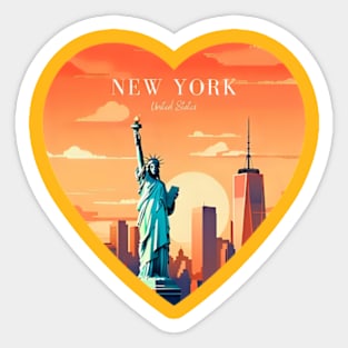 New York State Flag Sticker